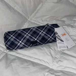 Nwt LUG Choo Choo Pill Organizer - grey plaid
